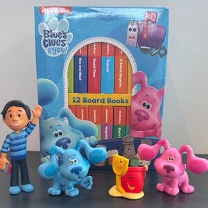 Nickelodeon Blue's Clues & You! Board Book Set with Blue Josh & Magenta Figures
